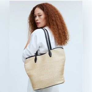 Madewell Leather Trimmed Tote